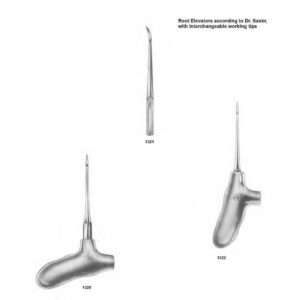 D049 Dental Root tip Elevators interchangeable tips
