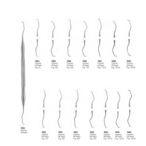 D069 Periodontia instruments gracey curettes AF type, MF type