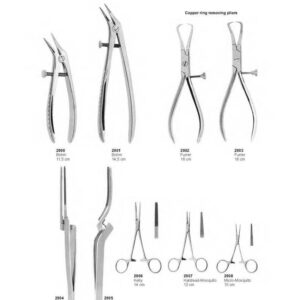 D116 Copper ring removing pliers paper artculater forceps bohm furrer miller