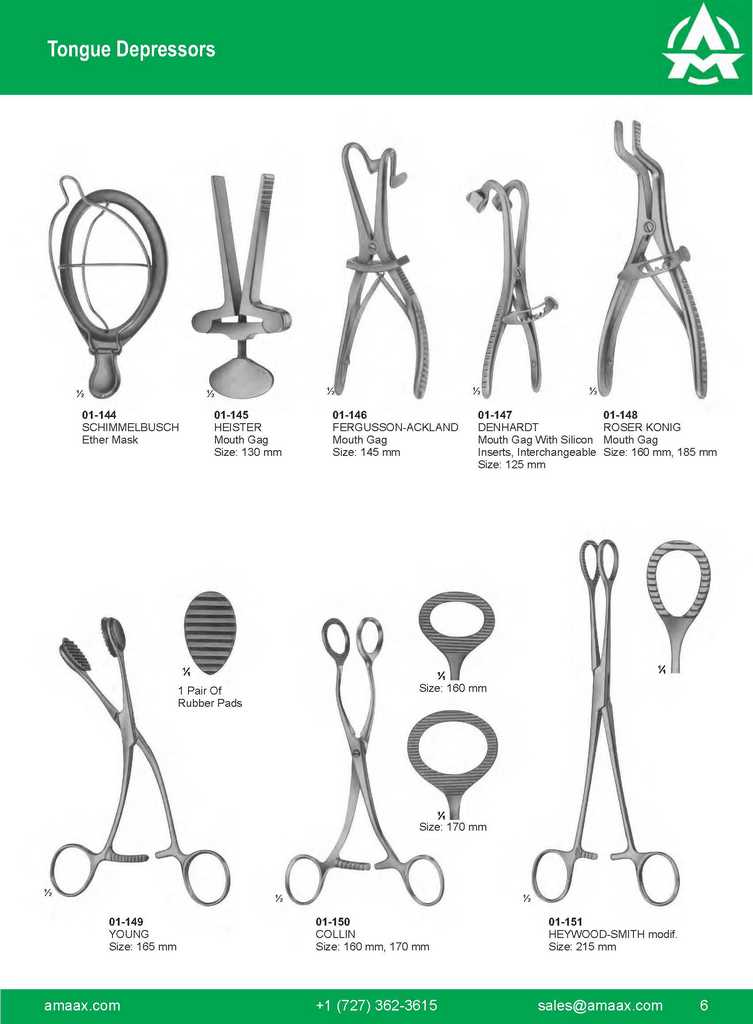 G006 Tongue Depressors Schimmelbusch Heister Fergusson Ackland Denhardt Dehardt Young Collin Heywood Smith Modif