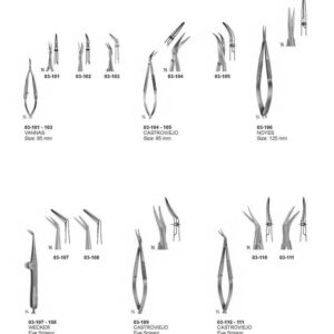 G022 Micro Scissors Spring Type Flat Handles Vannasvannas Castroviejo Noye Wecker Castroviejo