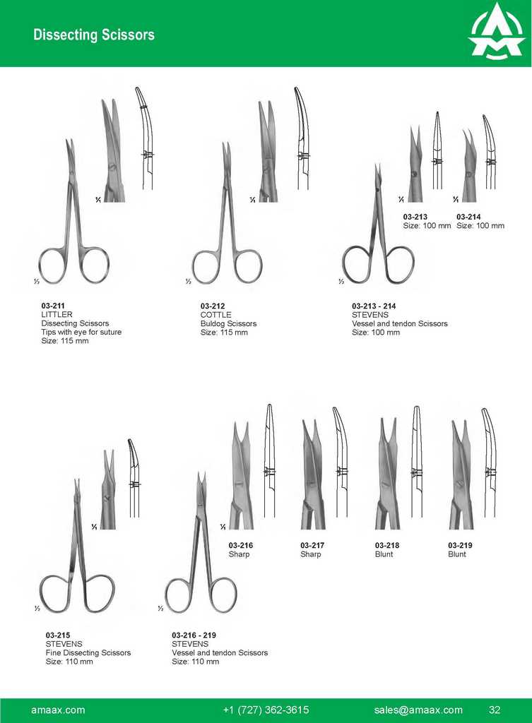 G032 Dissecting Scissors Littler Cottle Stevens
