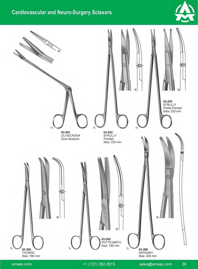 G039 Cardiovascular Neuro Surgery Scissors Olivecrona Strully Thorek Satinky Potts Smith