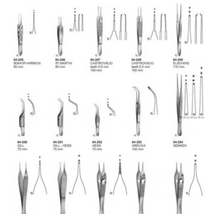 G061 Delicate Tissue Forceps Bishop Harmon St Martin Castroviejo Elsching Ill Hess Semken Adson
