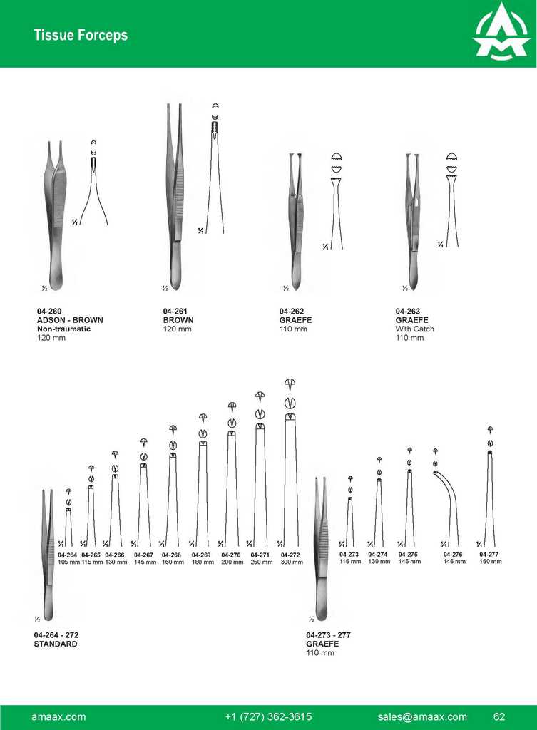 G062 Tissue Forceps Brown Graefe Standard