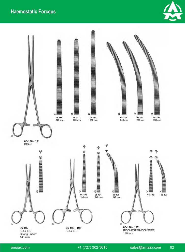 G082 Haemostatic Forceps Pean Kocher Rochester Ochsner