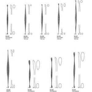 G338 Bone Curettes Jacobson Martini Williger Jansen Barth Volkmann