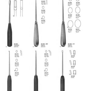 G342 Bone Curettes Tessier Simon Caspar
