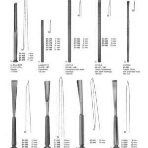G349 Osteotomes Chisels Gouges Osteotome Chisel Alexander Fishtail Chisel Stille Walter cottle lambotte