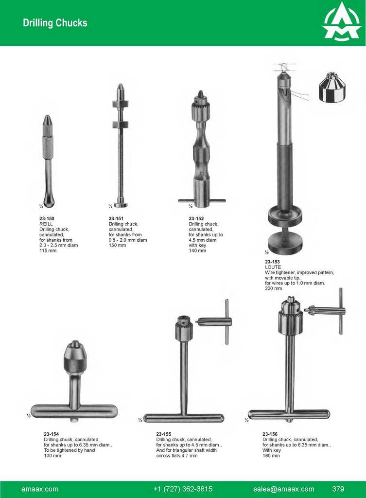 G379 Drilling Chucks Reill Drilling Chuck Cannulated Loute